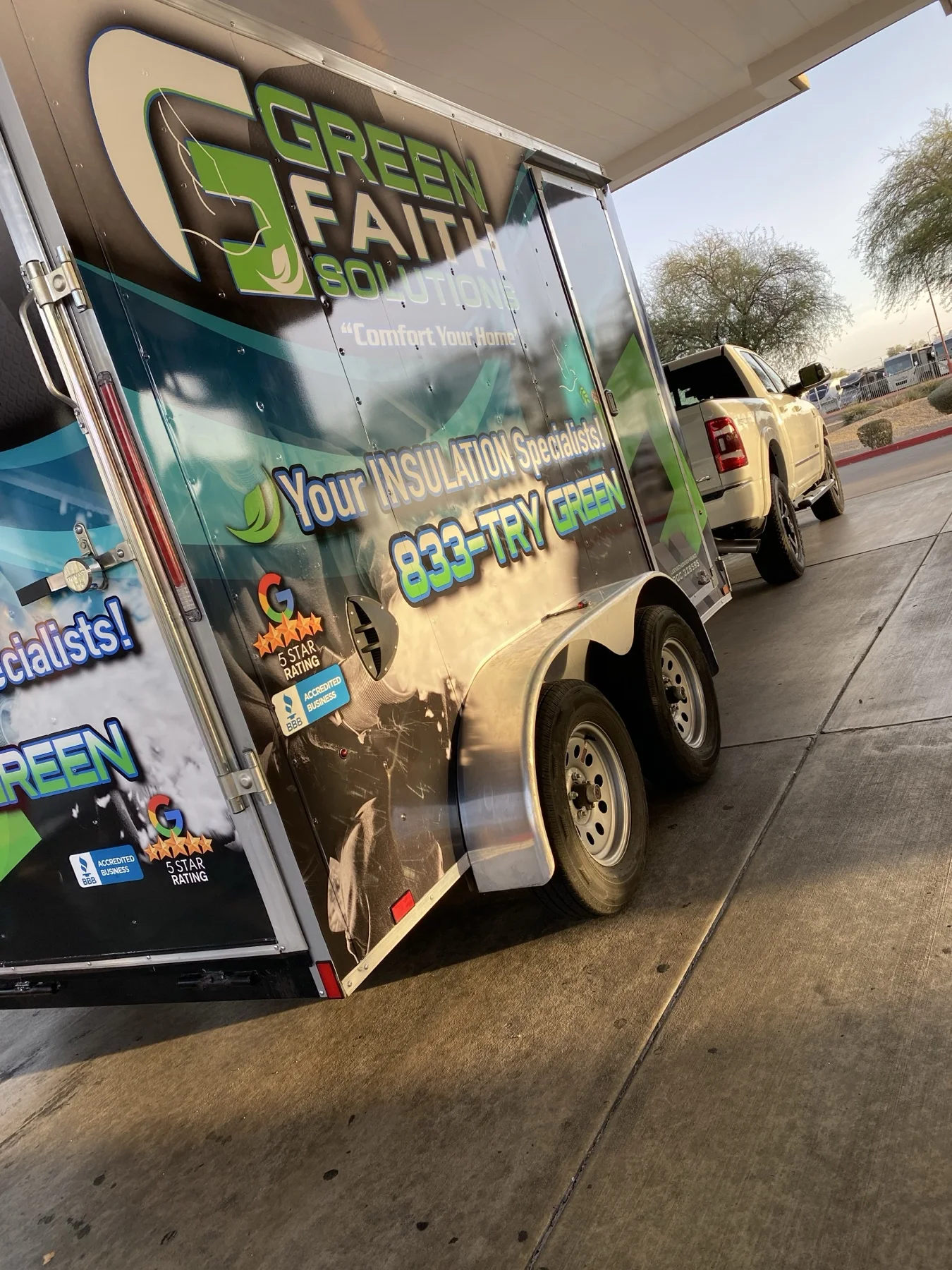 The brand takes shape — early Green Faith Solutions startup photo